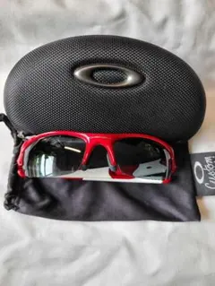 Oakley スポーツサングラス グラデーションレッド - メルカリ