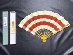 扇子　32cm 十松屋福井扇舗　鬼扇　赤地一輪牡丹図　仕舞扇　能楽　着物 扇子 32cm 十松屋福井扇舗 鬼扇 赤地一輪牡丹図 仕舞扇 能楽 着物
