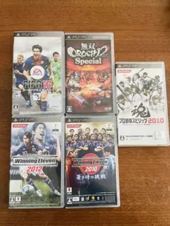 psp ソフトセット　プロスピ2010　OROCHI fifa13 ウイイレ