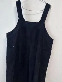 ブラック サロペット 3Lサイズ 2ポケット