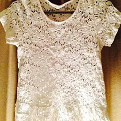 レース編みTシャツ♡