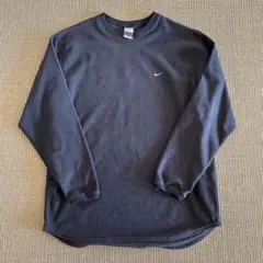 ナイキ NIKE フリース ロンT 00年代 ワンポイントロゴ