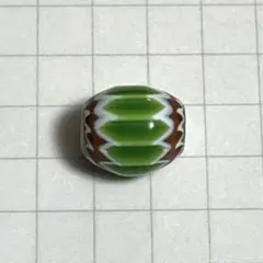 小粒　６層グリーンシェブロン　ヴィンテージ　ヴェネチア製　アフリカ渡り　ゴローズ