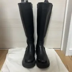 AZUL by moussy 厚底ロングブーツ ブラック