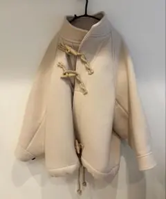 HYKE DOUBLE FACE DUFFEL JACKET オリーブ サイズ2 HYKE DOUBLE FACE DUFFEL JACKET オリーブ サイズ2 - メルカリ