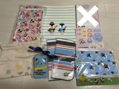 ディズニー おむつポーチ 巾着 ノート タオル シール