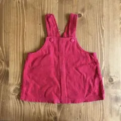 ワールド　ベビー　ジャンバースカート　スカート　赤　90