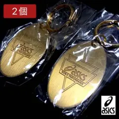 【未開封 2個】asics WORLD PERFOMANCE キーホルダー