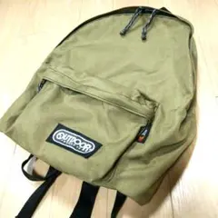 OUTDOOR リュック シンプル 軽量 外ポケット1つ