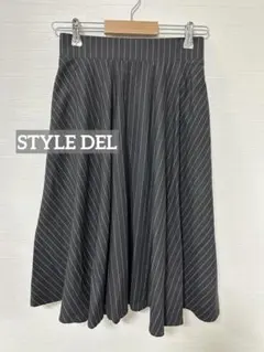 466 STYLE DEL ピンストライプ柄フレアスカートのサムネイル