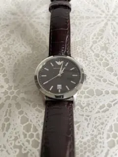 エンポリオアルマーニ　レディース　腕時計　ブラウン　美品