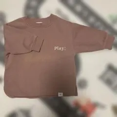 裏起毛トレーナー　丸首長袖　８０サイズ