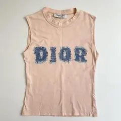 Christian Dior ディオール タンクトップ デニムロゴ ピンクのサムネイル