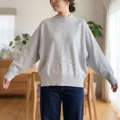RAMIRAL ラミラル クルーネック ニット プルオーバー グレー