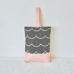 【訳あり】入園・入学・新調　上履き袋　シューズバッグ　ストライプ　モダン