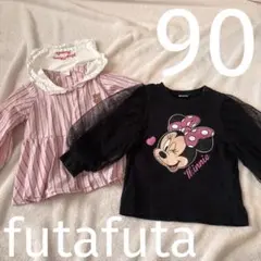 futafuta ミニー　ベビー　90 春　シャツ　女の子　長袖　トップス