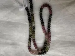 天然石 マルチトルマリン　グラデーションカラー トルマリン　パワーストーン　連材