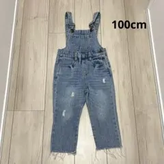 着2-3 美品　海外子供服　デニムサロペット 100cm