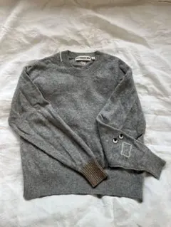 ユニクロ アニヤハインドマーチ グレー プレミアムラムセーター S