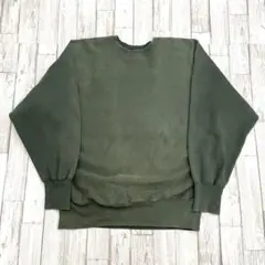 【目無しグリーン！】チャンピオン　リバースウィーブ　スウェット　緑　目なし