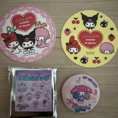 サンリオ ドリーミングパーク限定 刺繍缶バッジ マイメロディ　おまけつきのサムネイル