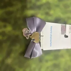 ぴ*ん様 しまむら×サンリオコラボ　クロミちゃん光沢リボンチャーム　ビジュー　新