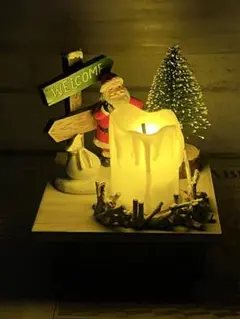 【ぽんちゃん３様専用】Xmasキャンドルホルダー⑤LEDキャンドル付