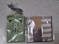 おめかしアニマル ハーフハンカチタオルのサムネイル