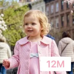 ボニーベイビー　12M　ドット柄スプリングコート　×　ワンピースセットのサムネイル