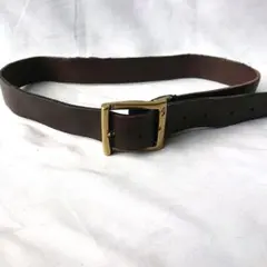 ラルフローレン ブラウンレザーベルト ゴールドバックル 室