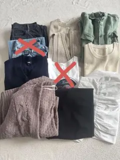 レディースカジュアルセットアップ 9点