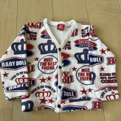 BABY DOLL プリント柄 カーディガン