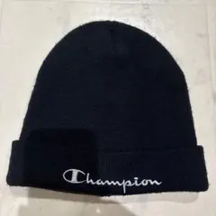 ☆Champion ☆ ニット帽 サイズ57～59cm 紺色 帽子