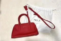 agnès b. ショルダーバック がま口 2way ピンク パーティーバック 