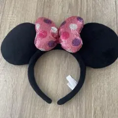 ミニーマウス カチューシャ スパンコール