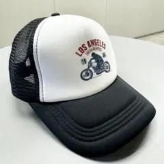 メッシュキャップ トラッカーキャップ ストリート アメカジ バイク 黒 帽子