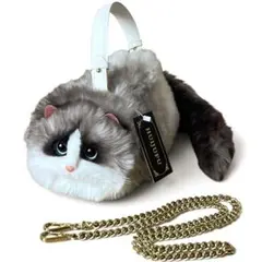 極美品 タグ付✨ HUIJUFU 猫 ぬいぐるみ ショルダーバッグ 2way