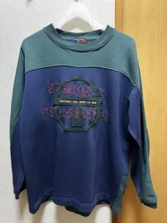 Sergio Tacchini トレーナー M ネイビー/グリーン