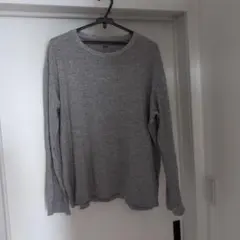 UNIQLO グレー 長袖Tシャツ XL
