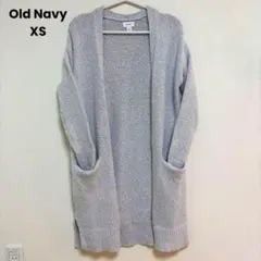 OLD NAVY ライトグレー ロング ニット カーディガン XS