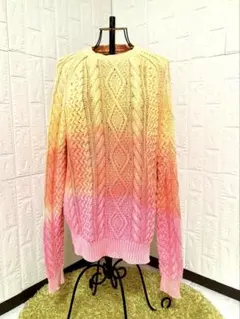 ポロ ラルフ ローレン グラデーション ケーブルニット セーター