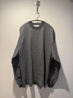 everyone border long sleeve tee shirt L