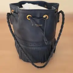 【美品】J&M DAVIDSON カーニバル M ショルダーバッグ ネイビー