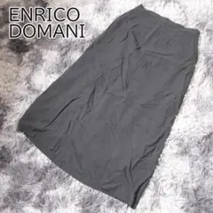 ENRICO DOMANI ロングスカート タイト 無地 ブラック Mのサムネイル