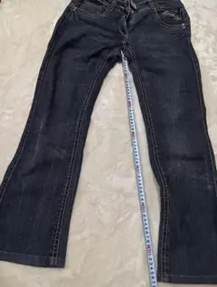 伊太利屋レディース デニムパンツ ダークインディゴのサムネイル