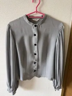 長袖ブラウス　古着　昭和レトロ