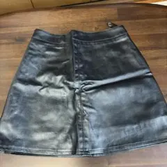 GRL フェイクレザー ミニスカート ブラック