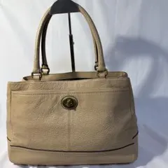 （美品）COACH パークレザー　キリオールベージュトートバッグバッグ