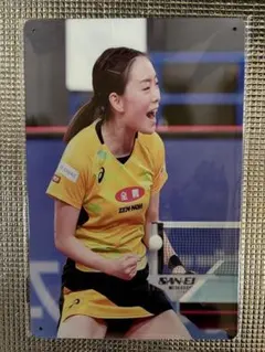 新品未開封　石川佳純　オマージュブリキ看板①