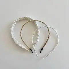 【値下げしました！】ホワイト ヘアバンド 3個セット